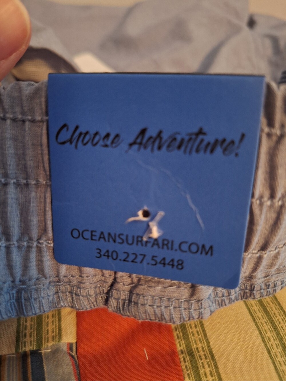Ocean Safari NWT Women's Light Blue Drawstring Board Shorts Size L Inseam 5" - Picture 4 of 6